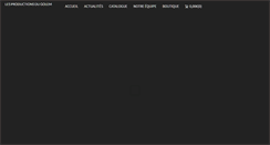 Desktop Screenshot of lesproductionsdugolem.com